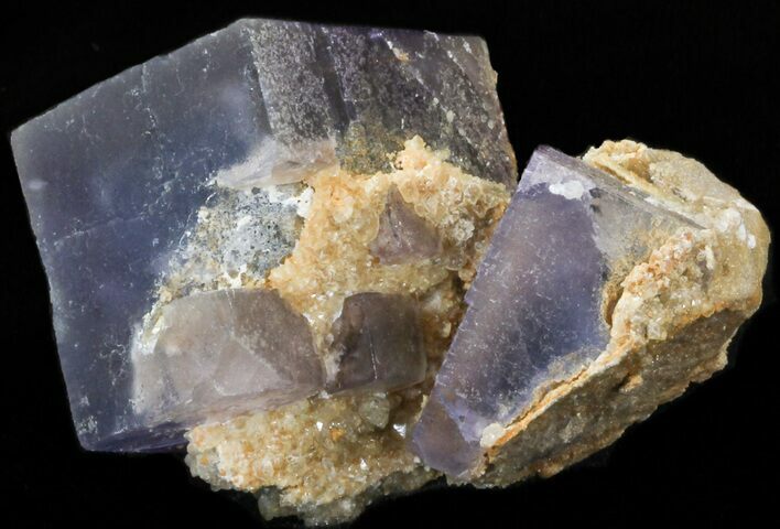 Fluorite Cube Cluster with Calcite - Pakistan #38647